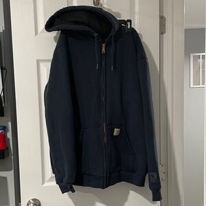 Carhartt Men's Dark Blue Zip-Up Hoodie